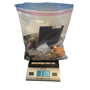 3 lb 10.9 oz Craft Jewelry Lot Rhinestones Chains Beaded Repair Repurpose Resell